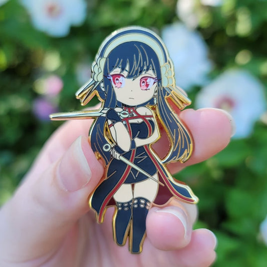 Chibi Rose Assassin Pin