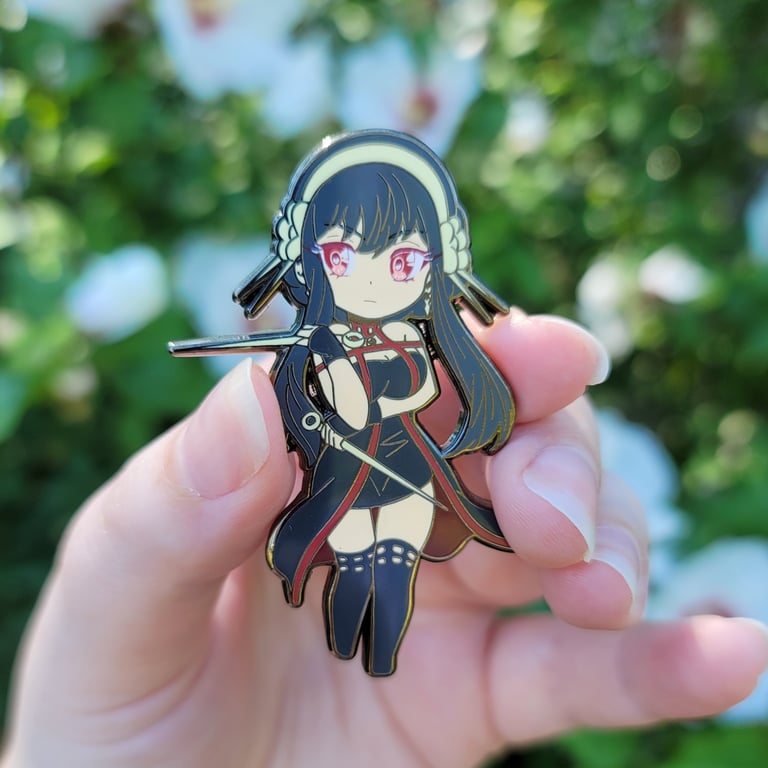 Chibi Rose Assassin Pin