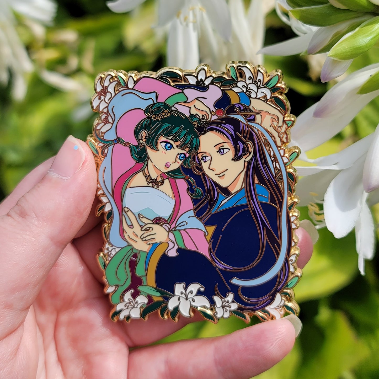 Bed of Lilies Pin