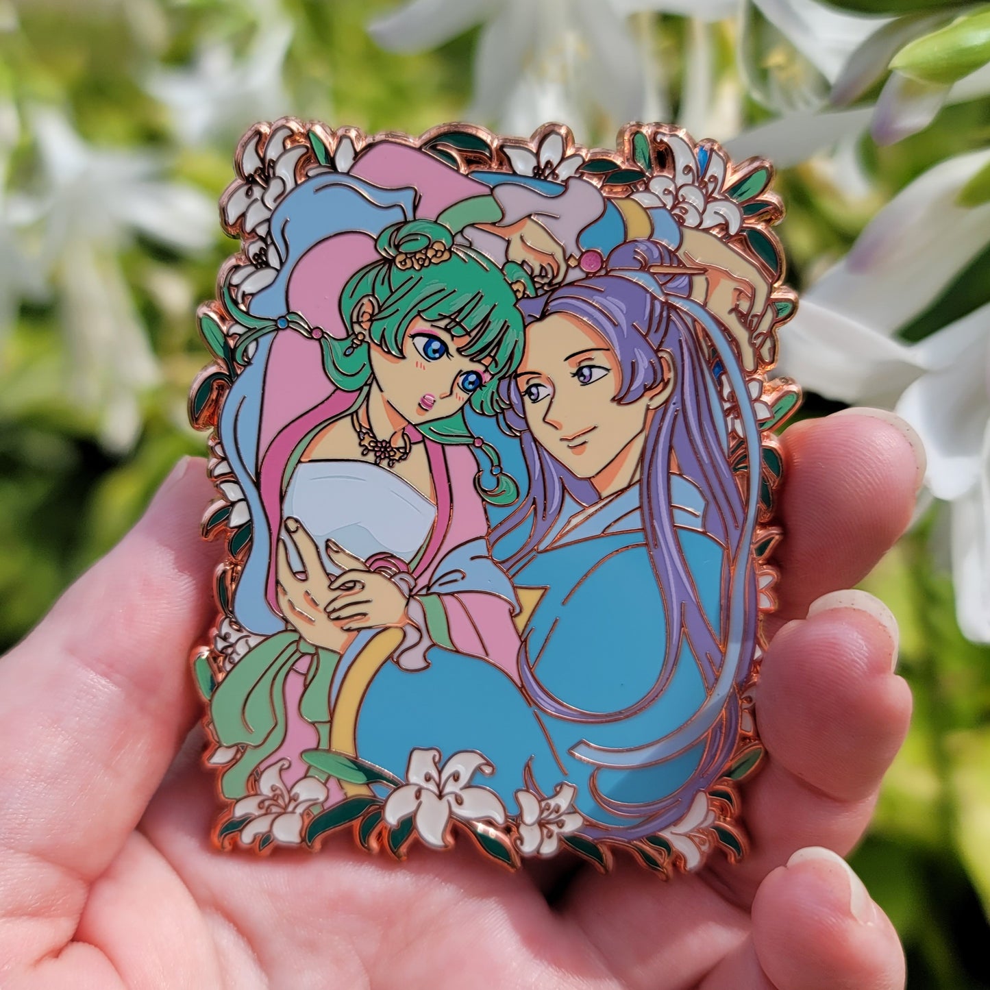 Bed of Lilies Pin